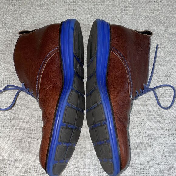 Donald Pliner Men’s Ankle Boots Size 8 M Brown Leather Going out Party Fun - Picture 5 of 12